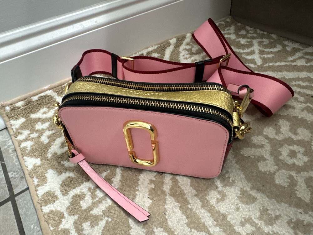 Marc Jacobs The Snapshot Crossbody Bag in Rose Multi